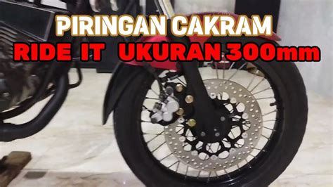 Piringan Cakram Ride It Ukuran Mm Youtube