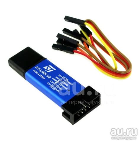 программатор ST Link V2 для микроконтроллеров STM8 и STM32 — купить в ...