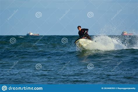 Jet Ski Extreme Water Sports at the Beach, Rayong, Thailand ...