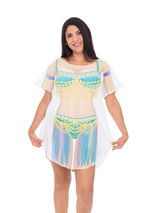 Fun2Wear Cover Ups La Imprints Sexy Bikini Swimwear Cover Up Belly Dancer T Shirt Tee Pajamas