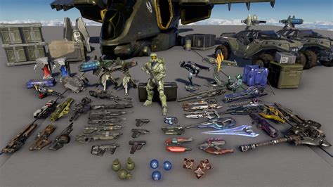 Halo 5 All Weapons And Req Variants Reloads Idle Animations And