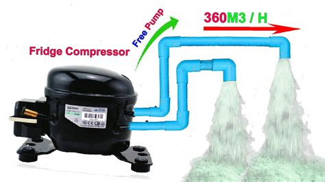 I Make High Speed Water Pump From Fridge Compressor Youtube