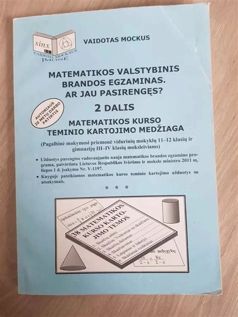 Matematikos Valstybinis Brandos Egzaminas Ar Jau Pasireng S Dalis