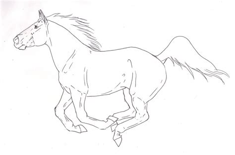 Running Horse Drawing at GetDrawings | Free download