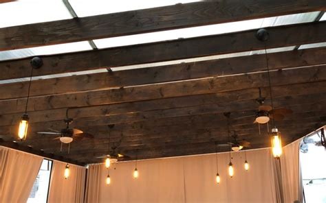 Проект Люстры-вентиляторы Palao Marron от Faro Barcelona в ресторане ...