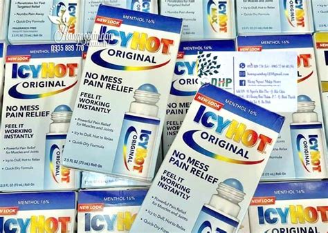 Hỗ trợ xương khớp Lăn giảm đau Icy Hot No Mess Pain Relief ml của Mỹ Hàng Ngoại Nhập
