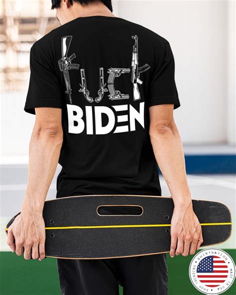 Gun Fuck Biden Shirt Shirtnation Shop Trending T Shirts Online In US