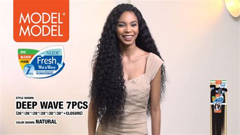 Model Model Nude Fresh W W Deep Wave Curl Pcs Youtube