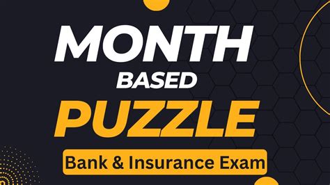 Month Based Puzzle Reasoning Tricks For BANK PO LIC AAO Exam YouTube