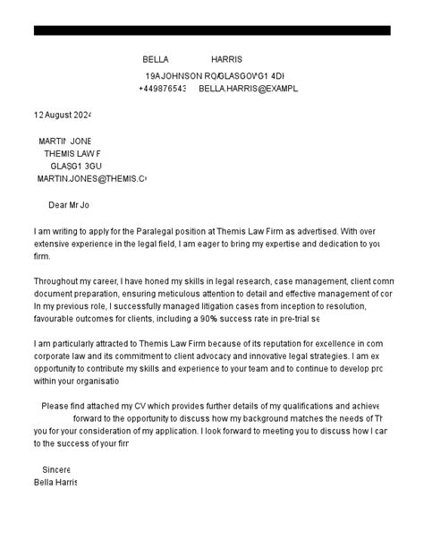 Legal Cover Letter Examples And Templates Myperfectcv