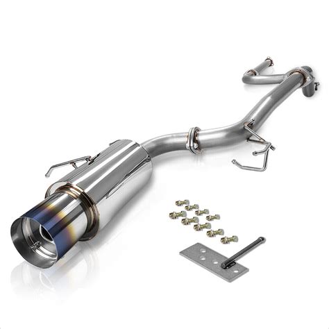 For Acura Integra Da Db B Burnt Tip Muffler Catback