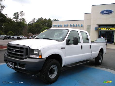 2003 Oxford White Ford F250 Super Duty Xl Crew Cab 4x4 25062531