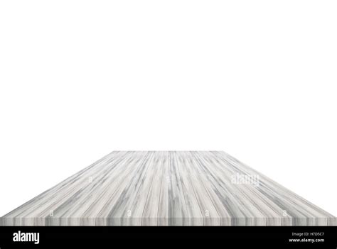 White table top isolated on white background. For product display Stock ...