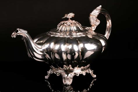 Lot 538 An Early Victorian Silver Teapot London