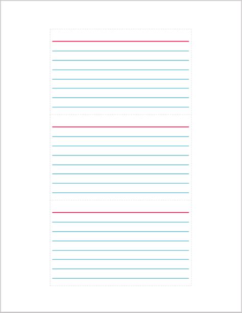 3x5 Index Card Template Google Docs FREE