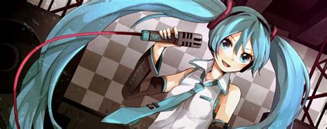 【初音ミク】マイクを持った可愛いイラスト画像【ボカロ壁紙】