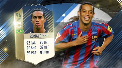 FIFA 18 Prime Icon Ronaldinho Review 94 Prime Icon Ronaldinho Player