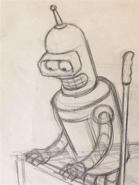 Rare Futurama Layout Drawing Kif Gets Knocked Up A Notch 2003 Season