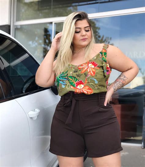 Regatinha Plus Size Moda Para Gordinhas Moda Pluz Size Moda Feminina