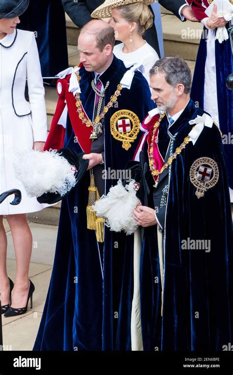 Prince William Duke of Cambridge, King Felipe VI of Spain during Order ...