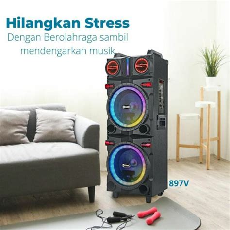 PROMO AWAL TAHUN 2023 Speaker Aktif Portable GMC 897V Bluetooth Karaoke