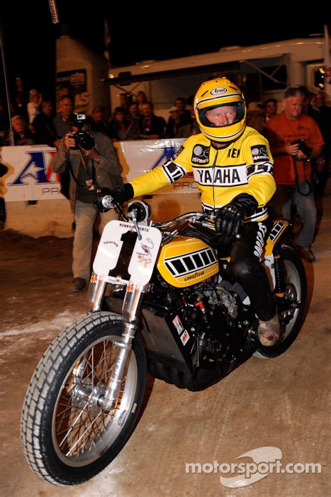 Kenny Roberts with the Yamaha TZ 750 at the Indy Dirt Track Mile at ...