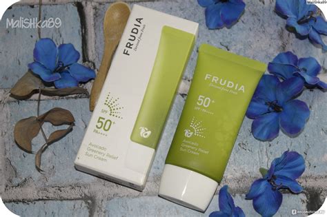 FRUDIA Солнцезащитный восстанавливающий крем с авокадо SPF50 + PA ...