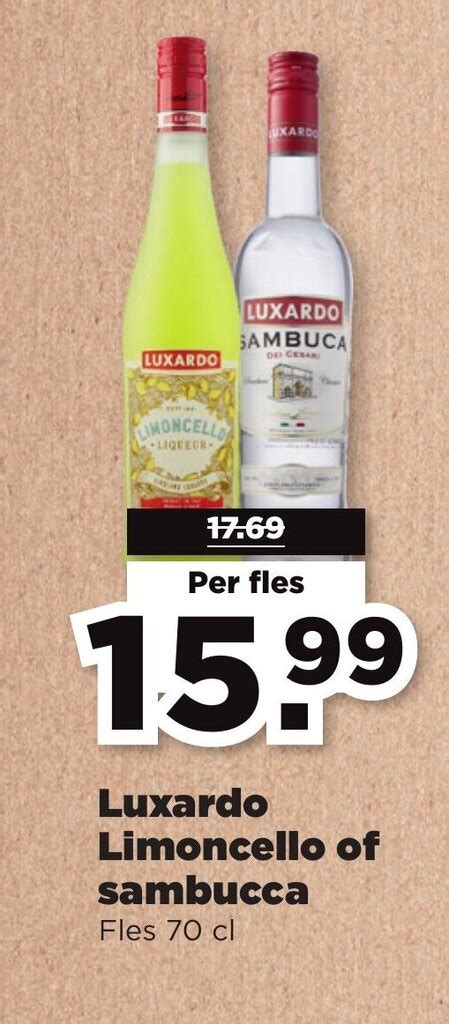 Luxardo Limoncello Of Sambucca Fles Cl Aanbieding Bij Plus