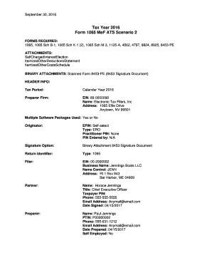 Fillable Online Irs Form Mef Ats Scenario Fax Email Print