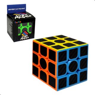 Cubo Magico Classico Ou Carbon X Cm Quebra Cabe A Profissional