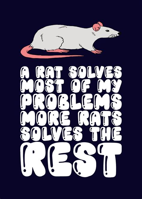 Funny Rat Pun Poster Picture Metal Print Paint By Mzumo Displate