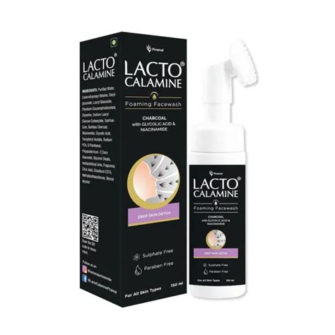 Nettoyant Moussant Pour Le Visage Au Charbon De Bois Lacto Calamine