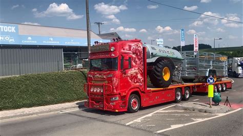 Truckshow Ciney Arrivals Truckspotting Scania V Sound Youtube