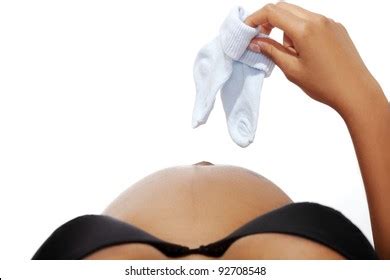 Naked Belly Closeup Pregnant Woman Holding Stock Photo 92708548 Shutterstock