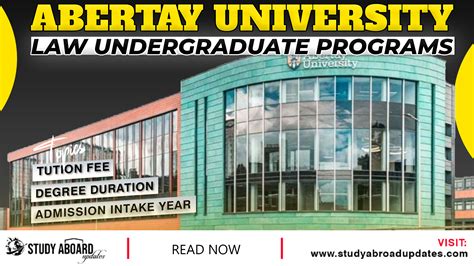 Abertay University Law Undergraduate Programs Study Abroad Updates