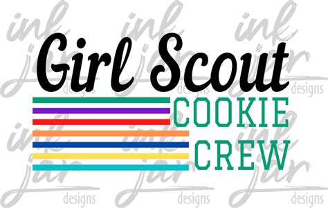 Girl Scout Cookie Crew Retro Girl Scouts Svg Cookie Dealer Etsy