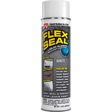 Flex Seal Liquid Rubber Sealant Coating White 14 Oz Aerosol