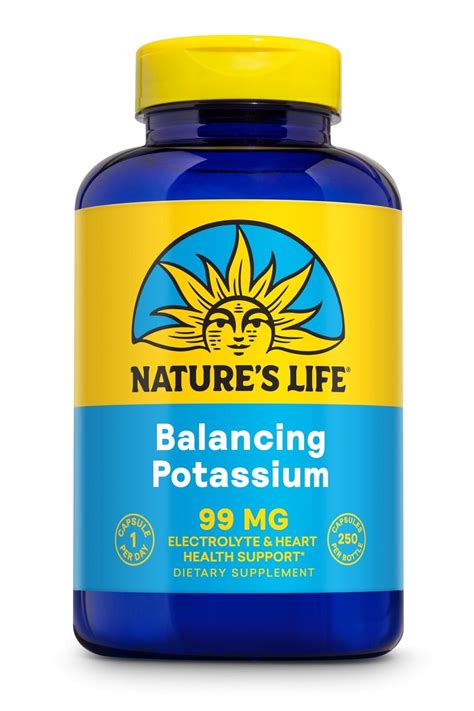 Nature S Life Potassium 99 Mg 250 Ea Capsules For Sale Online Ebay