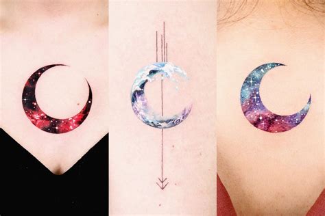 Crescent moon tattoo ideas photos