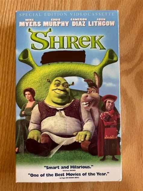 Shrek VHS 2001 Special Edition Videocassette Over Sized Collector S