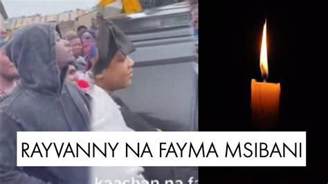 Breaking Rayvanny Na Fayma Wakiwa Msibani Wakifarijiana Kwa Huzuni