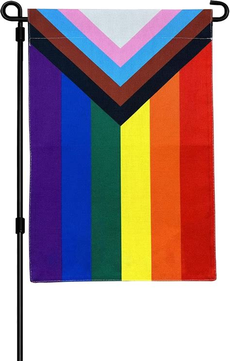 X Inch Pride Garden Flag Lgbtq Community Support Gay Pride Flag With Vivid Rainbow Color