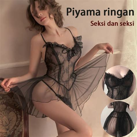 Jual COD Lareyna Aravenda Set Lingerie Semi Body Stocking Complete Costume Maid Cat Shopee