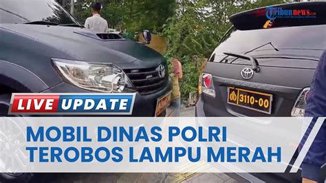 Video Viral Mobil Dinas Polri Terobos Lampu Merah Hingga Tabrak Pemotor