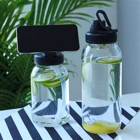 Glass Water Bottle With Sleeve (1000ml) - Kinaun (किनौं) Online ...