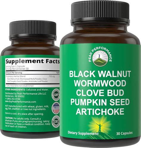 Amazon.com: Wormwood Black Walnut Clove Cleanse for Humans. Elimination
