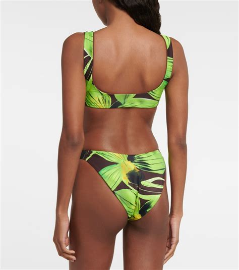 Louisa Ballou Scoop Printed Bikini Top Louisa Ballou