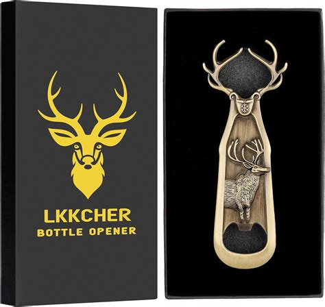 Lkkcher Abrebotellas De Cerveza Ciervos Renos Cuernos Regalos Para