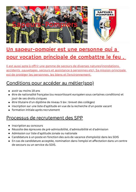 Devenir Sapeur Pompiers Lyc E Les Huisselets