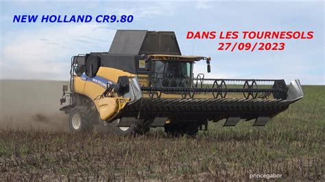 MOISSONS 2023 TOURNESOLS NEW HOLLAND CR 9 80 VILLACERF AUBE